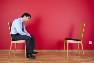 Businessman relaxing