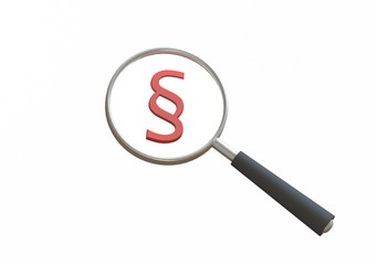 Magnifying glass with chapter sign