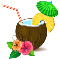 Tropic cocktail pina colada