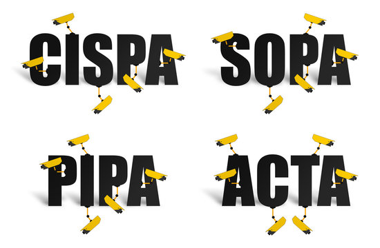 Illustration NWO *** CISPA SOPA PIPA ACTA