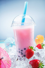 Fruity Strawberry Bubble Tea