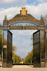 Naklejka premium Retiro Park Entrance in Madrid