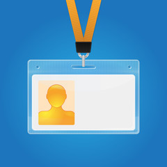 Plastic ID badge