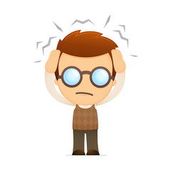 funny cartoon genius