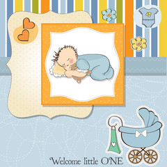 new baby boy shower card