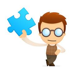 funny cartoon genius