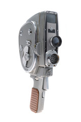 The old camera on a white background
