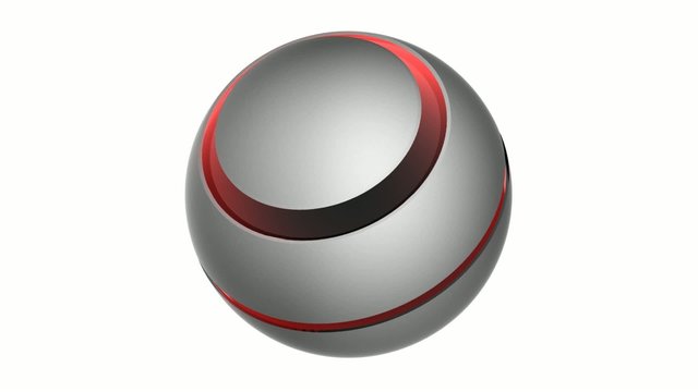 rotating business logo red - loop