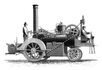 Fototapeta na wymiar SteamCar - koniec 18 wieku