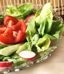 salad with vegetables