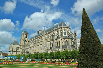 Fototapeta na wymiar Francia. Bourges , outside of the St. Stephen's Cathedral