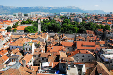 Fototapeta na wymiar Panoramic view of Split, Croatia