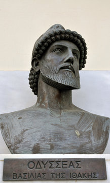 Grecia. Statua di Ulisse a Itaca