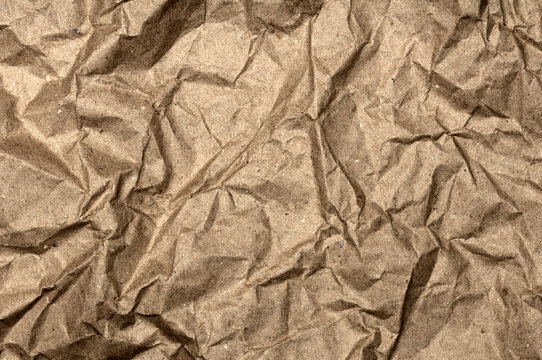 Crumpled paper bag