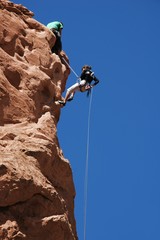 Climbing in the Garden of the Gods, Colorado
