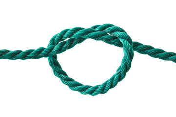 Rope with a heart shape knot