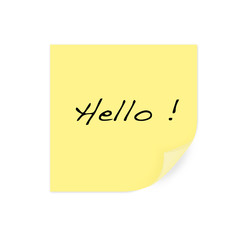 Post it hello ! © AMATHIEU