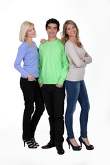 Obraz premium Man with women