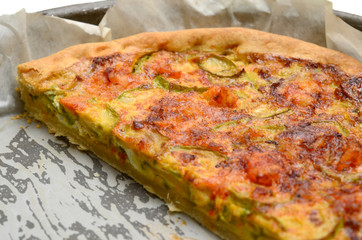 Tortino di zucchine e gamberetti