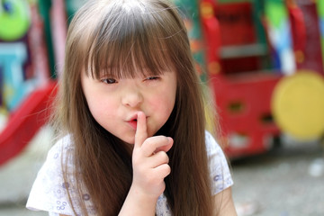 Fototapeta premium Portrait of beautiful young girl