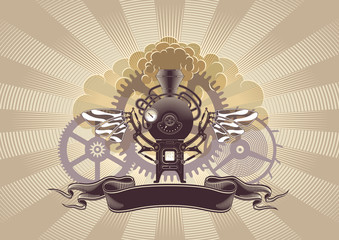 Steampunk graphic design