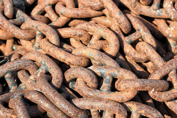 Rusty chain texture