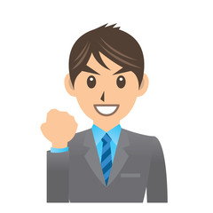 サラリーマン D 1 ガッツポーズ イラスト