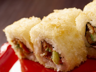 Japanese sushi  traditional japanese food.