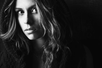 Naklejka premium Fashion photo of young sensual woman