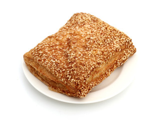 French bun on plate