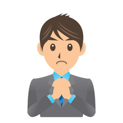 サラリーマン D 3 願い イラスト