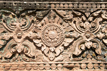 ancient thai stone carve pattern