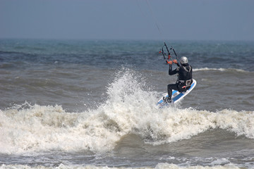 Obraz premium kitesurfer