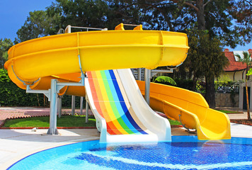 Aquapark slides, Turkey