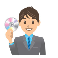 サラリーマン D IT CD イラスト