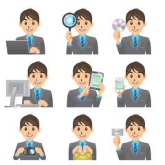 サラリーマン D IT イラスト