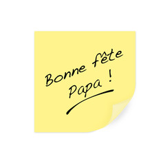 Post-it - Bonne f&ecirc;te papa - F&ecirc;te des p&egrave;res
