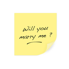 Demande en mariage : Will you marry me ?