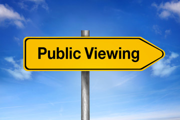 Obraz premium Public Viewing Live