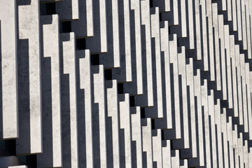 Ściana z bloków betonowych