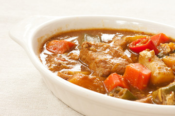 Thai delicious pork curry