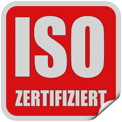 Sticker rot quad cu ISO ZERTIFIZIERT