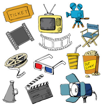 Movie icon set