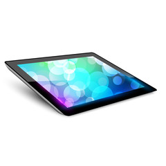 Tablet pc 4. Variant without hand.  White background.