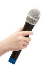 Hand with Microphone