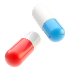 Medicine pills isolated on white