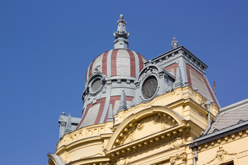 Building roof in Zagreb, Croatia