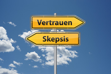 Vertrauen - Skepsis