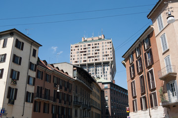 Torre Velasca in the city center of Milan - Lombardy