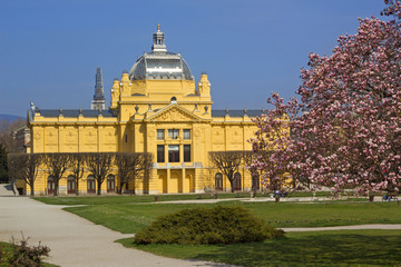 Fototapeta premium Art Pavilion in Zagreb, Croatia